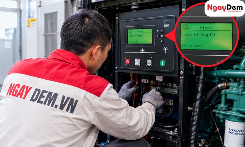 Máy phát điện báo lỗi Loss of mag pu - Vị trí cần kiểm tra và cách sửa