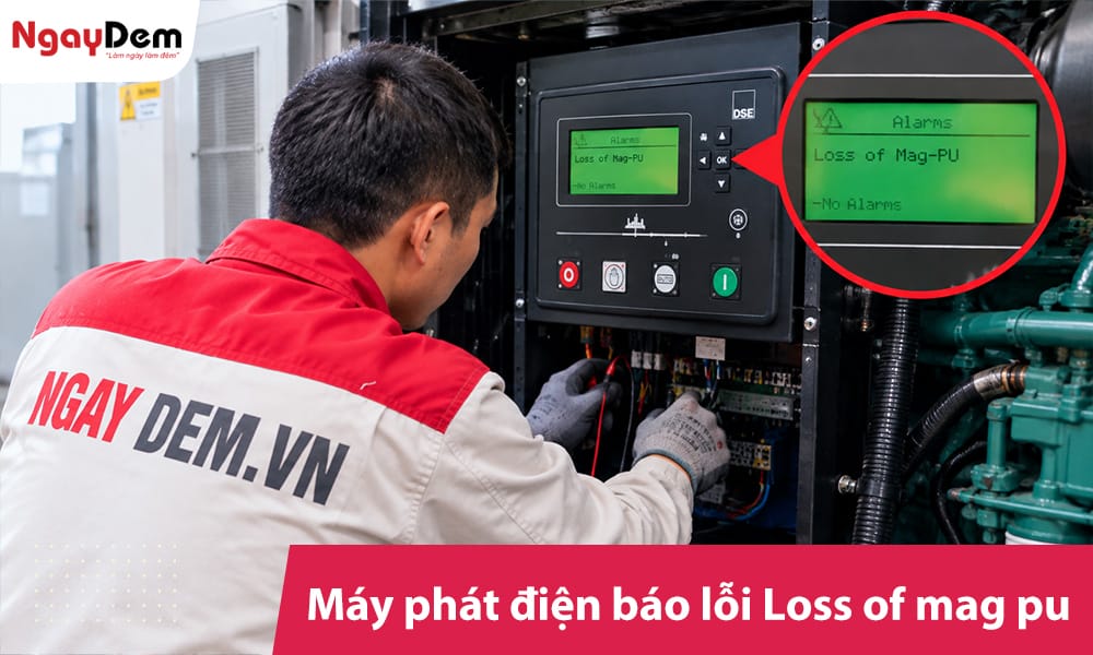 Máy phát điện báo lỗi Loss of mag pu - Vị trí cần kiểm tra và cách sửa