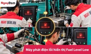 Máy phát điện lỗi hiển thị Fuel Level Low: Đừng vội đổ thêm dầu