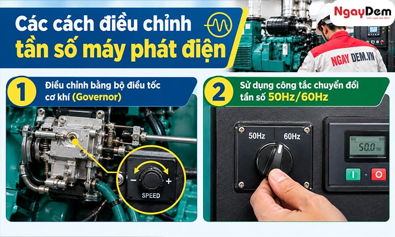 Máy phát điện tần số không ổn định xử lý thế nào?