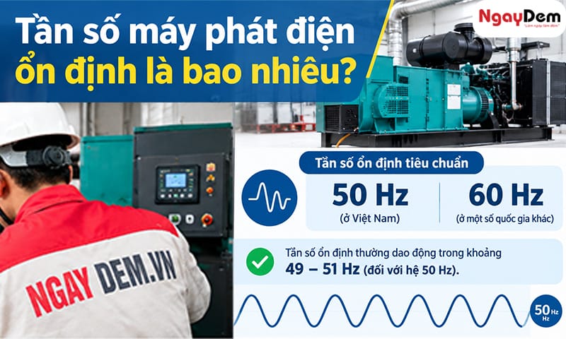 Máy phát điện tần số không ổn định xử lý thế nào?