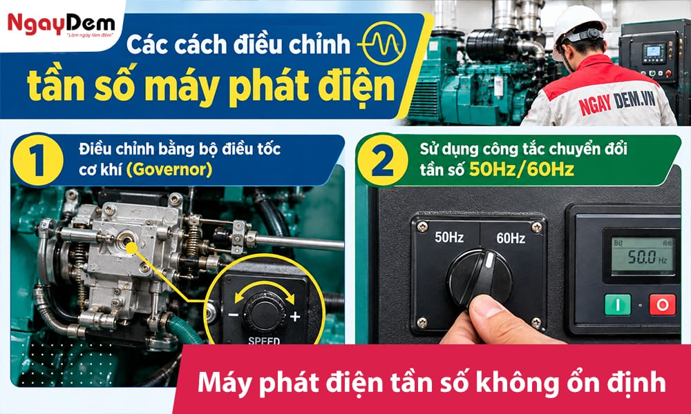 Máy phát điện tần số không ổn định xử lý thế nào?