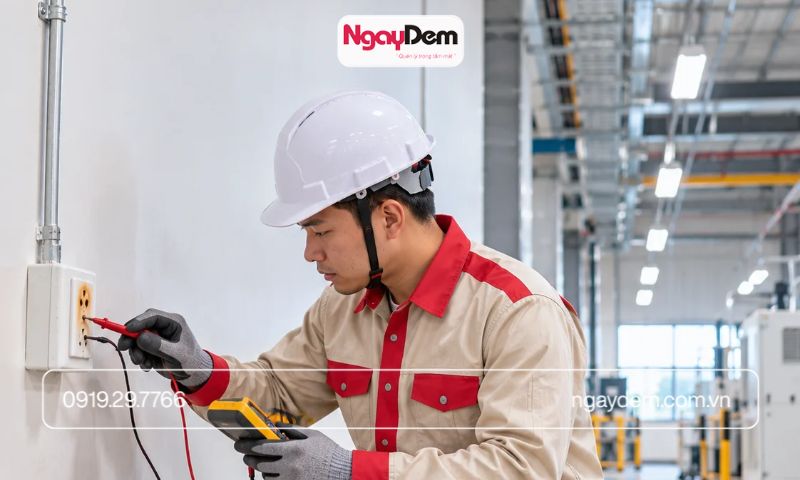 quy trình lắp đặt hệ thống điện