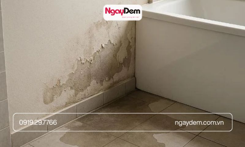 dấu hiệu rò rỉ nước