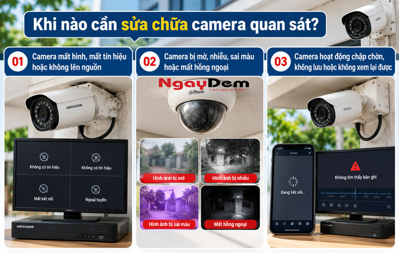 Sửa chữa Camera quan sát tại Hà Nội uy tín