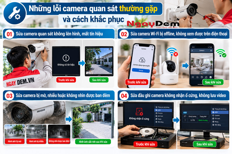 Sửa chữa Camera quan sát tại Hà Nội uy tín