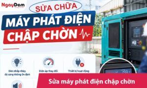 Sửa máy phát điện chập chờn: nguyên nhân, cách xử lý tại nhà
