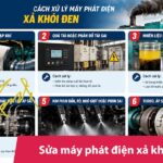 6 nguyên nhân và cách sửa máy phát điện xả khói đen chuẩn