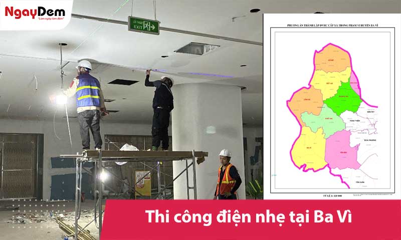 Dịch vụ thi công điện nhẹ tại Ba Vì chuyên nghiệp, trọn gói
