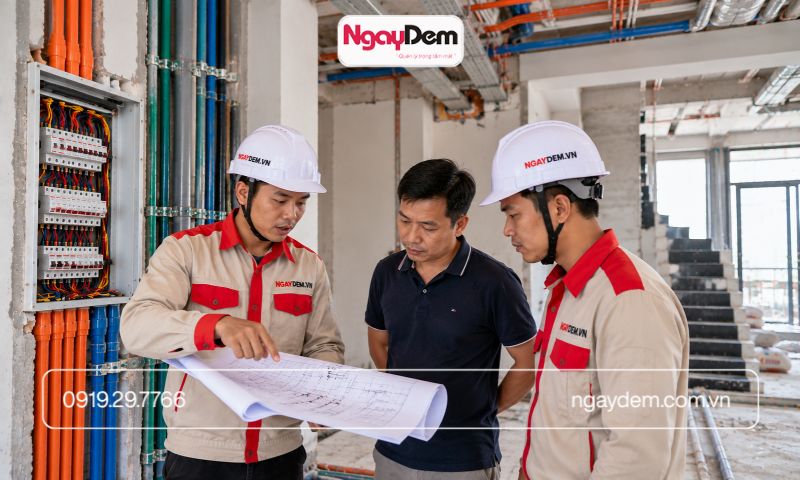 thi công điện nước ở nam định