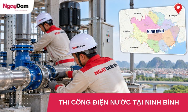 Thi công điện nước tại Ninh Bình – Theo nhu cầu, đúng kỹ thuật