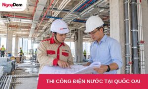 thi cong dien nuoc tai quoc oai