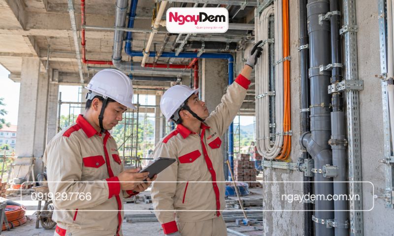 thi công điện nước ở quốc oai