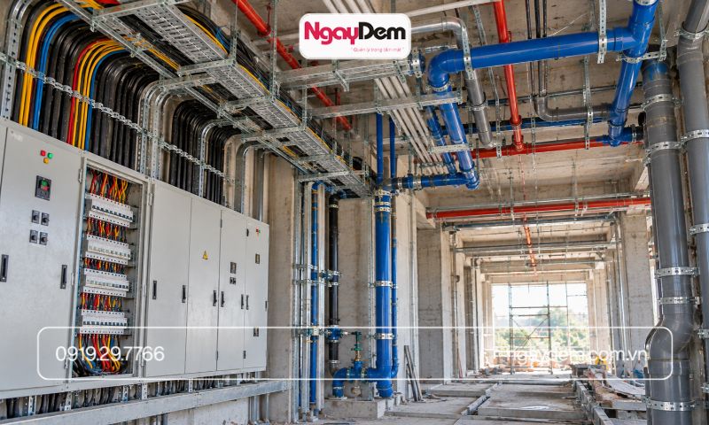 thi công điện nước tại quốc oai