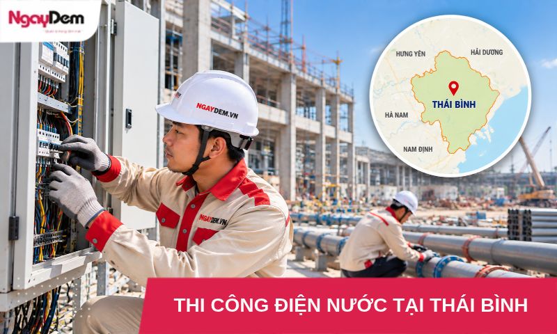 Thi công điện nước tại Thái Bình – Khảo sát thực tế, báo giá tốt
