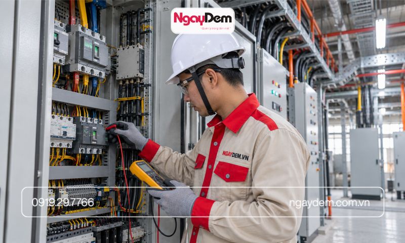 thi công điện nước tại ứng hoà