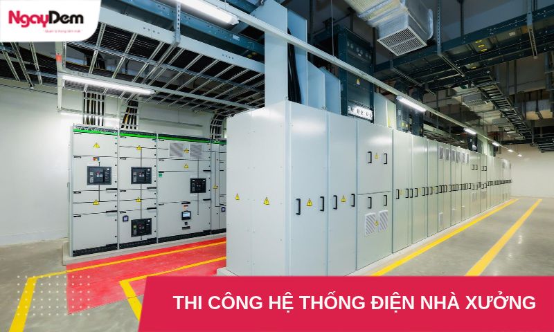 Thi Công Hệ Thống Điện Nhà Xưởng Trọn Gói | Cơ Điện Ngày Đêm