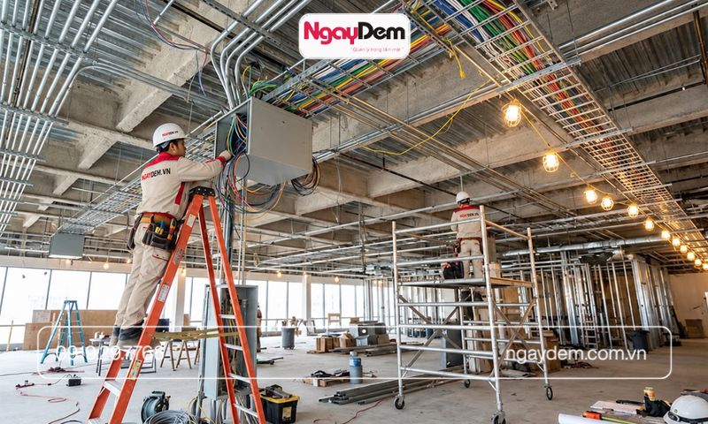 lắp đặt hệ thống đèn LED