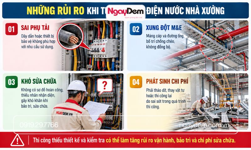 có nên tự thi công điện nước